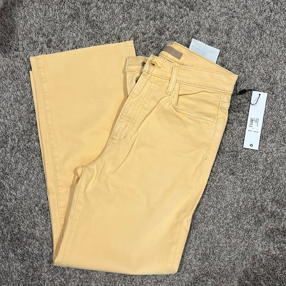 Joe’s jeans The Blake high rise wide leg crop Sunkissed color sz 27